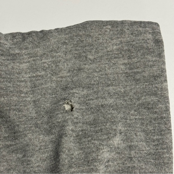 Vintage York College Hoodie Sweatshirt Mens Small Cotton Exchange Gray F5 - Picture 5 of 9